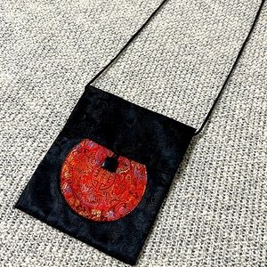 Y2K medallion Chinese Cross body satin embroidered crossbody small bag